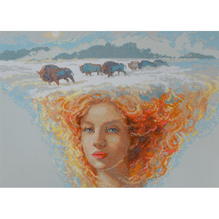 Cross stitch kit - Aine collection "Mother Nature. Earth" 40x30 cm SRA1003