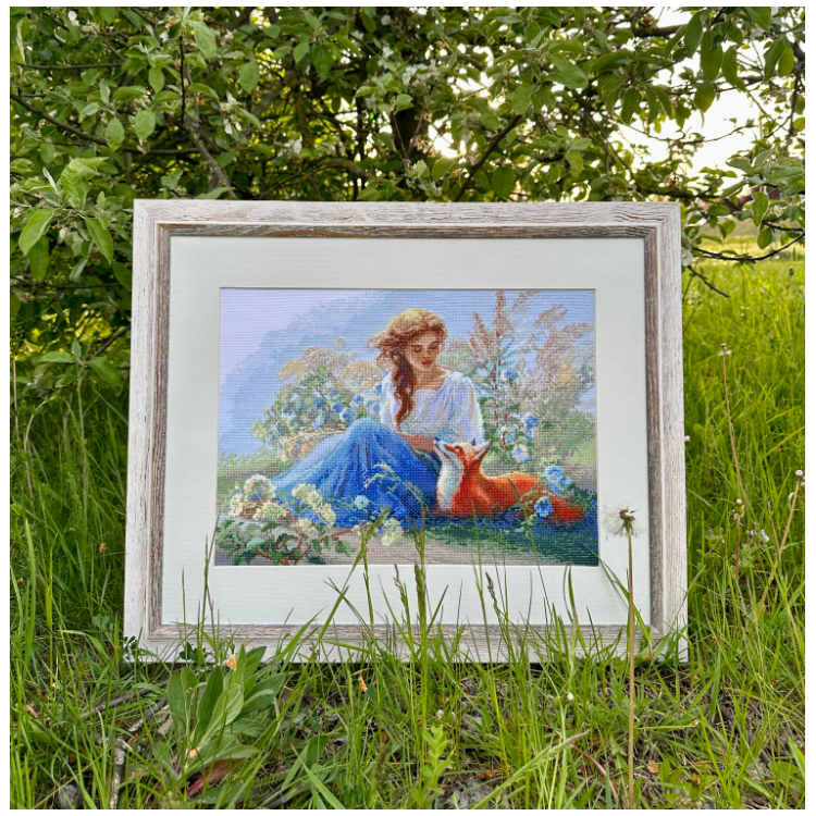 Cross stitch kit - Aine collection "Mother Nature. Meadow" 40 x 30 cm SRA1004