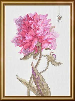 Cross stitch kit - Aine collection "Peonies. Grace" 21x30 cm SRA1008