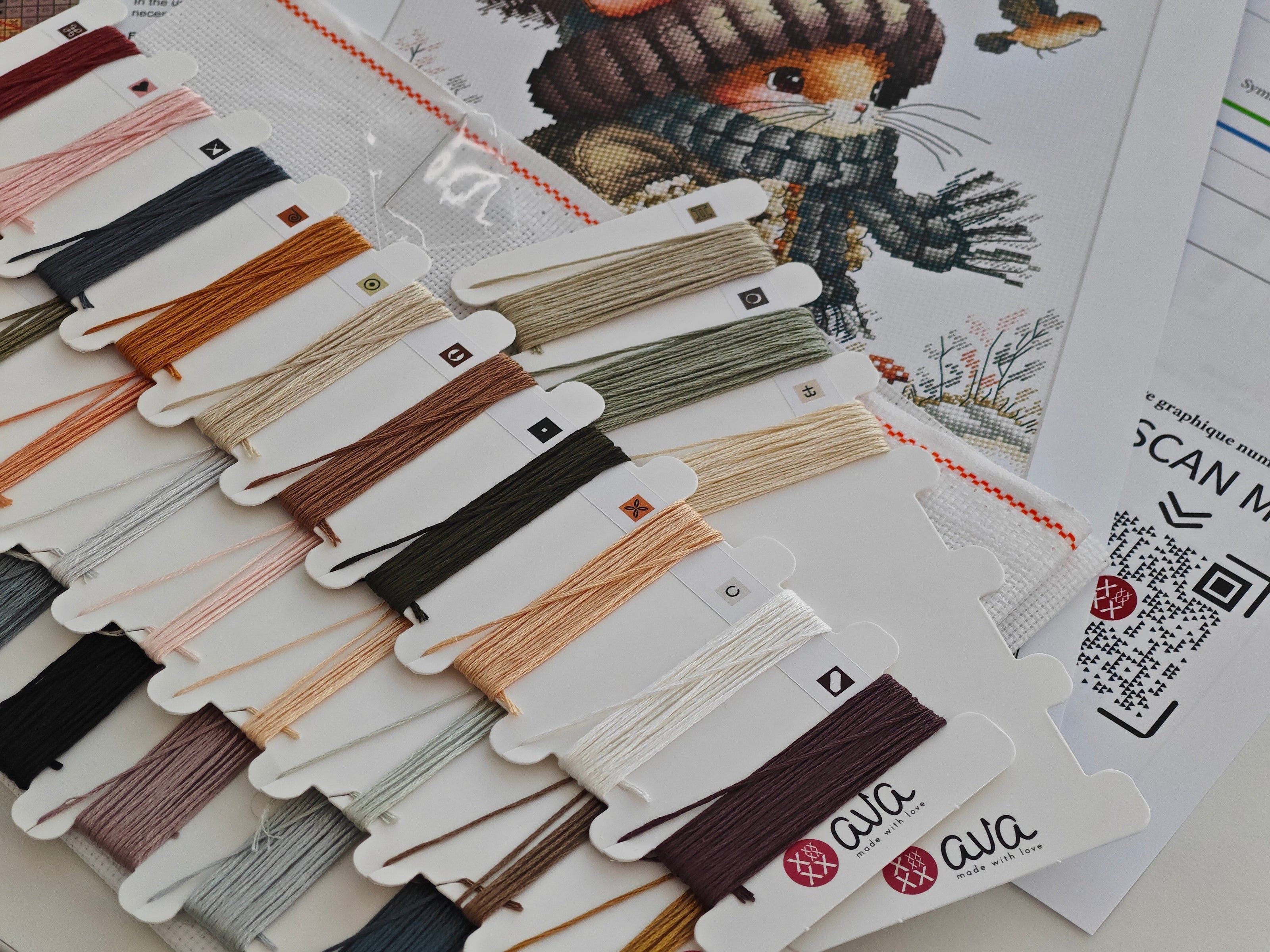 Autumn Fairytale Mouse - Cross Stitch Kit AVA P012