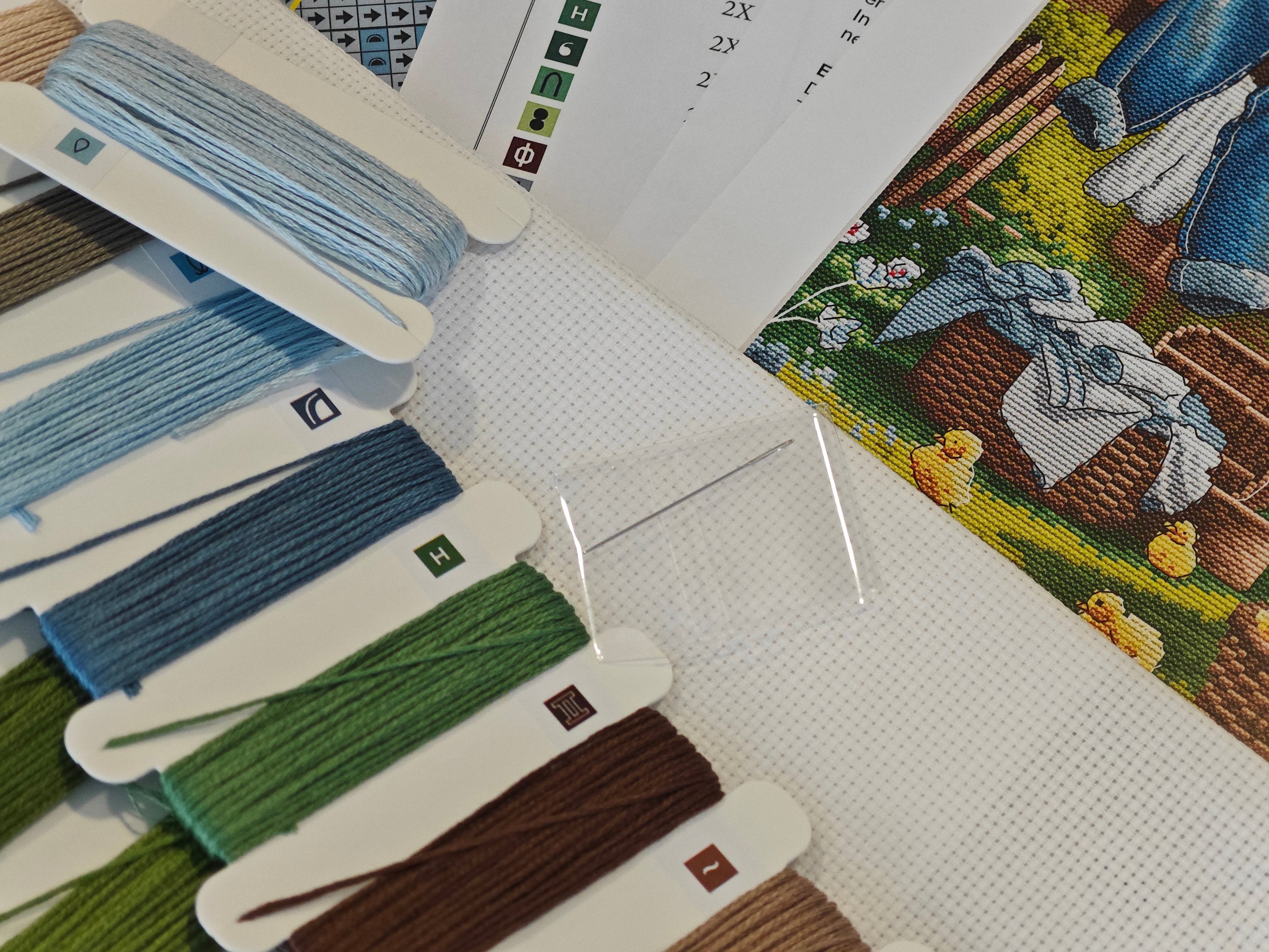 Spring at the Farm - Cross Stitch Kit AVA P159