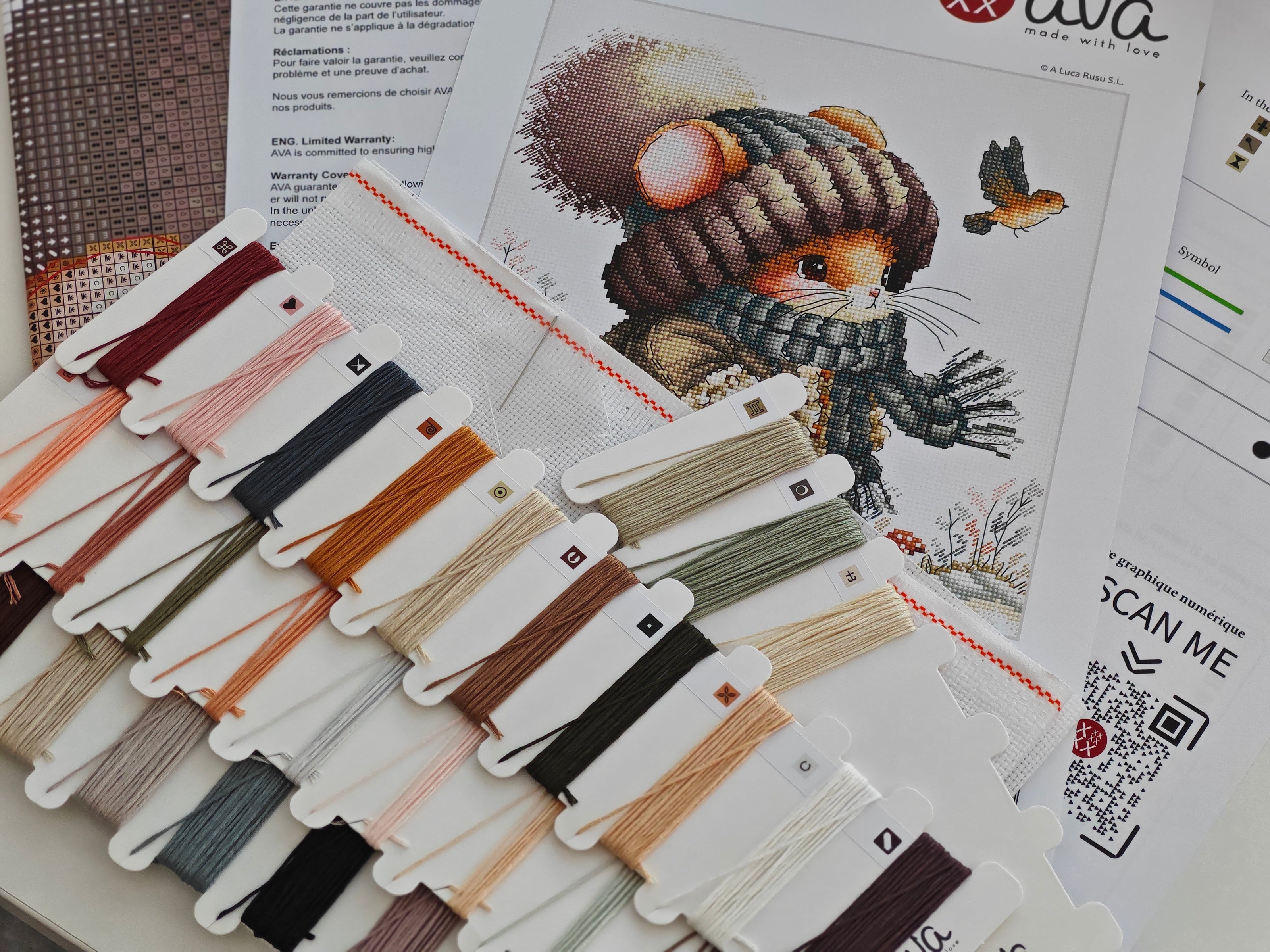 Autumn Fairytale Mouse - Cross Stitch Kit AVA P012