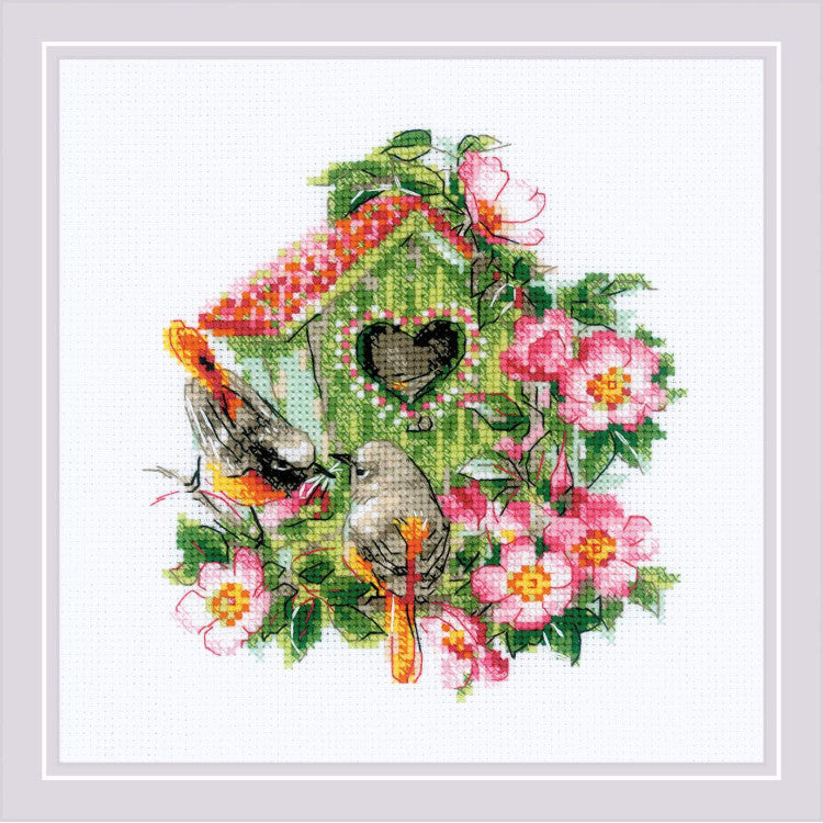 Cross stitch kit Happy Together 18x18 cm SR2092