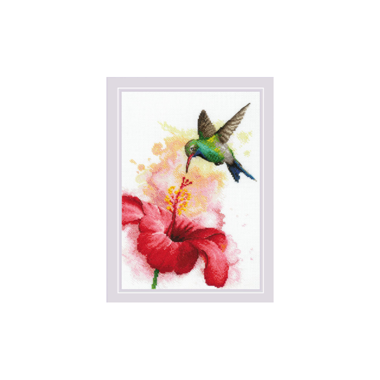 Cross stitch kit "Hummingbird" 21x30 cm SR2178