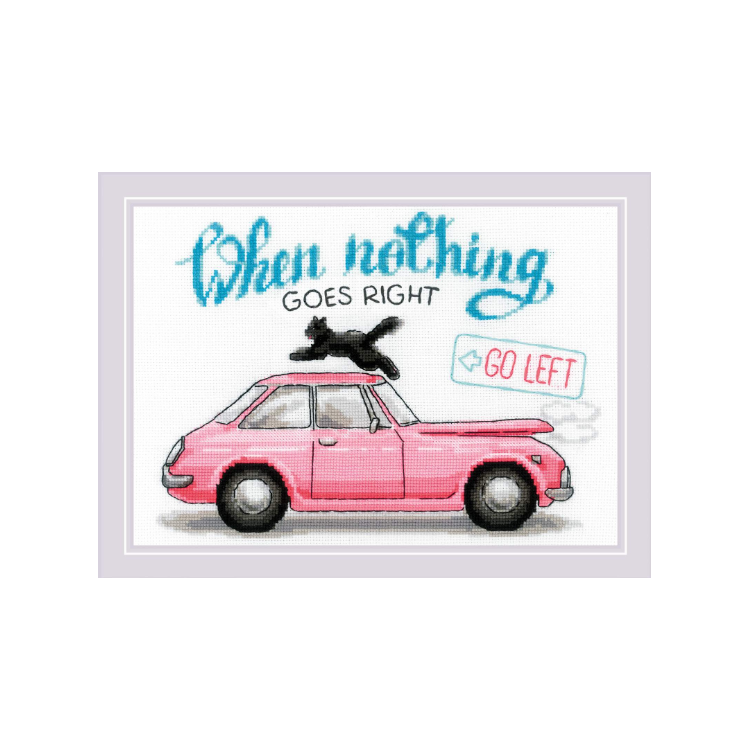 Needlecraft set Go left 30x21 cm SR2113