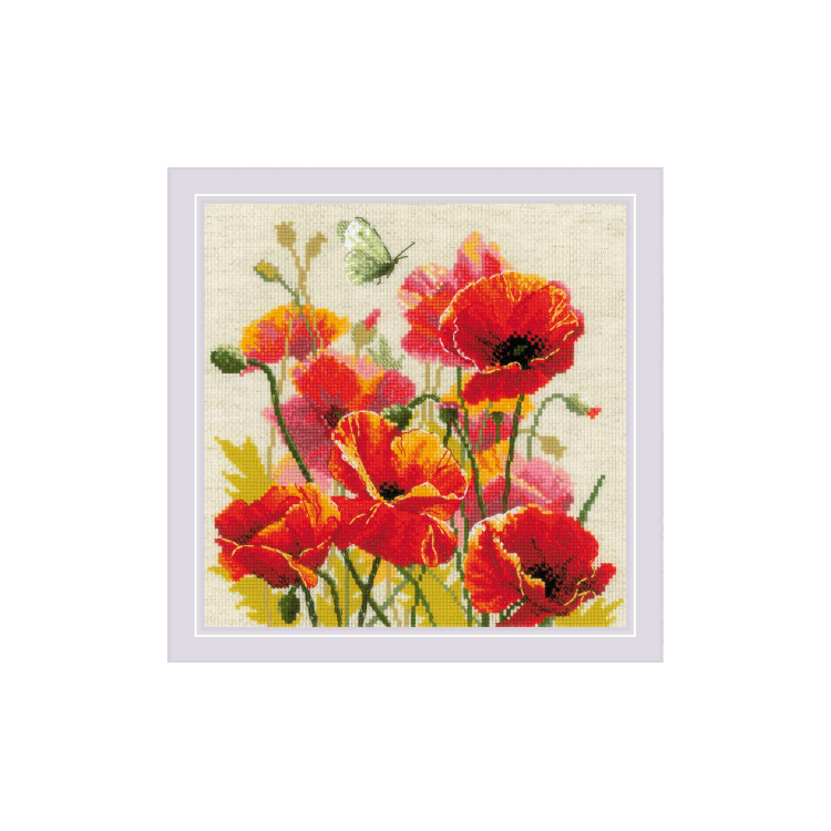 Cross stitch kit "Color of Flame" 30x30 cm SR2214