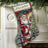 Cross stitch kit Candy Cane Santa Stocking D08778