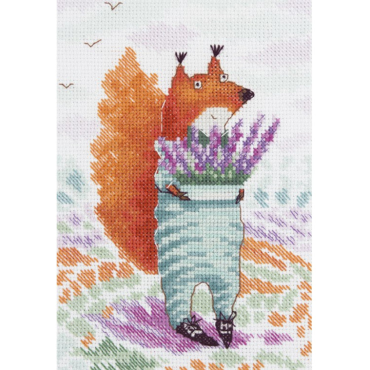KL8-233 Cross stitch kit KLART "Lavender for her"