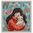KL8-559 Cross stitch kit KLART "A girl with a cat" 12 x 13 cm