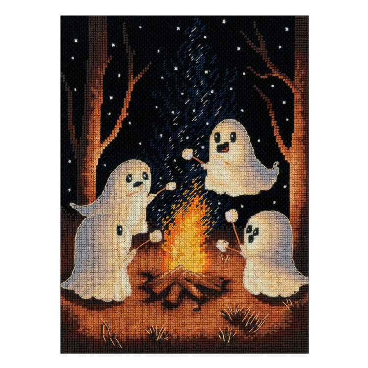 KL8-581 Cross stitch kit KLART "Ghost hike" 15 x 20 cm