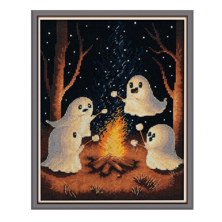 KL8-581 Cross stitch kit KLART "Ghost hike" 15 x 20 cm