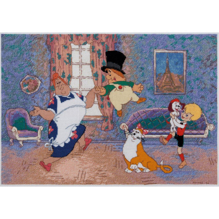 PCMF-D-7543 Cross stitch kit PANNA "In good company" 32 x 23 cm