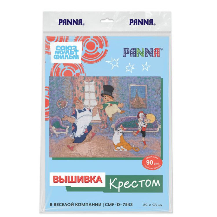 PCMF-D-7543 Cross stitch kit PANNA "In good company" 32 x 23 cm