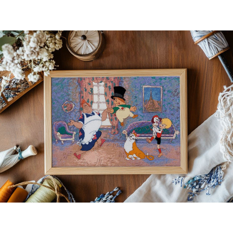 PCMF-D-7543 Cross stitch kit PANNA "In good company" 32 x 23 cm