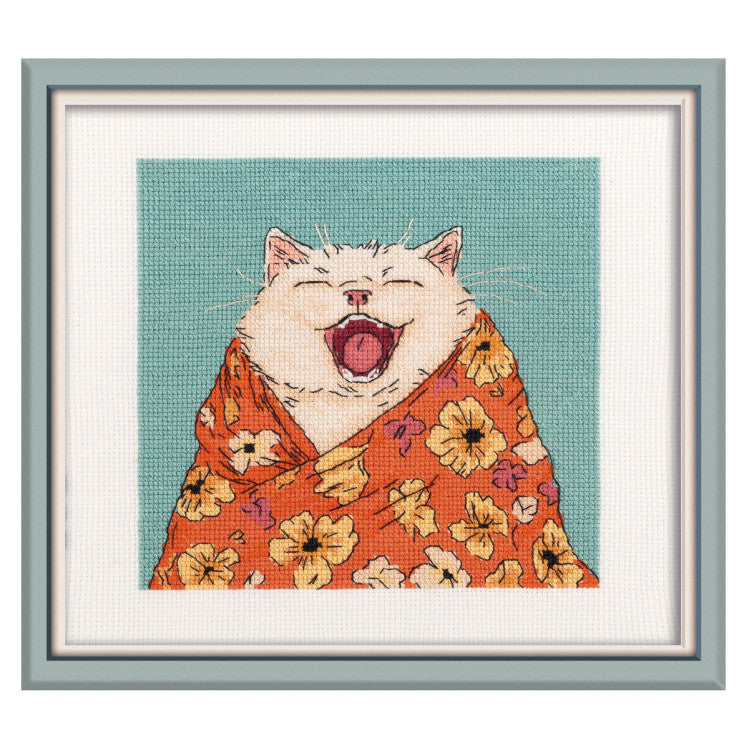 PK-7533 Cross stitch kit PANNA "Sleepy cat" 15 x 15 cm
