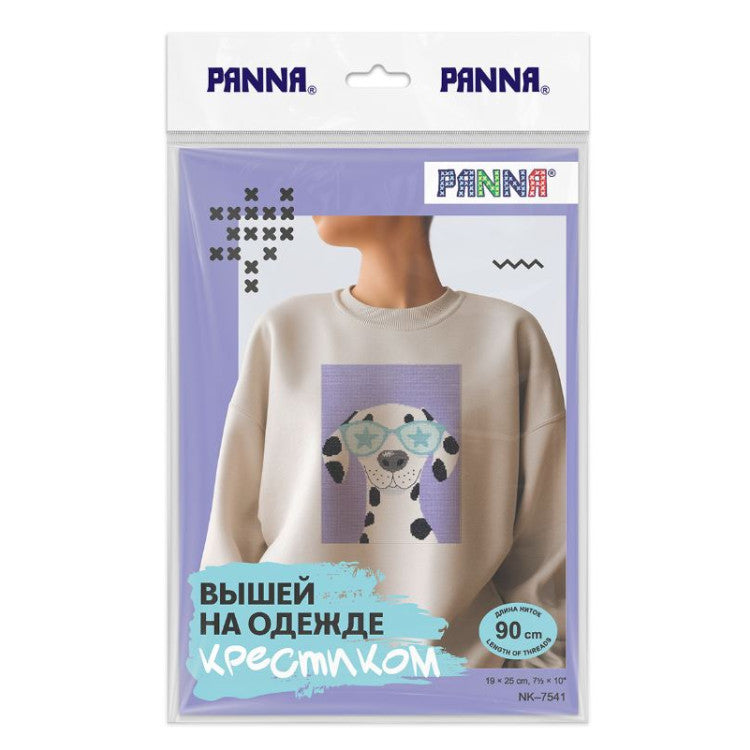 PNK-7541 Cross stitch kit PANNA "Dalmatian" 19 x 25 cm