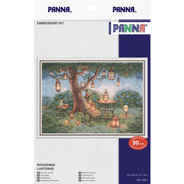PVS-1972 Cross stitch kit PANNA "Flashlights" 43 x 30 cm