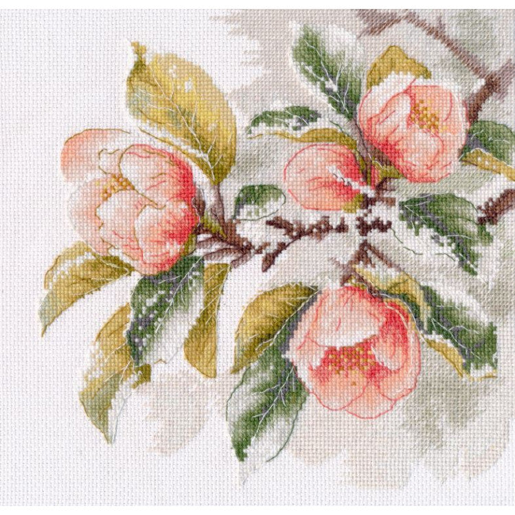 "Flowering branch" 20×20 cm S1726 Cross stitch kit
