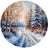"Snowy road" 20×20 cm S1727 Cross stitch kit