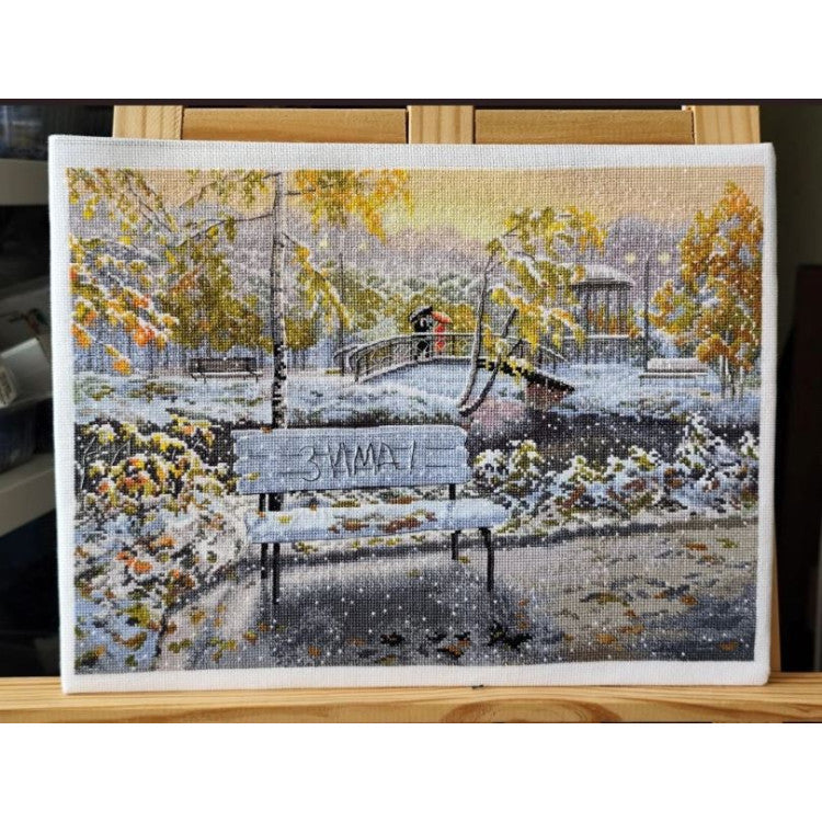 Cross stitch kit "Early Snow" 36×27 cm S1744