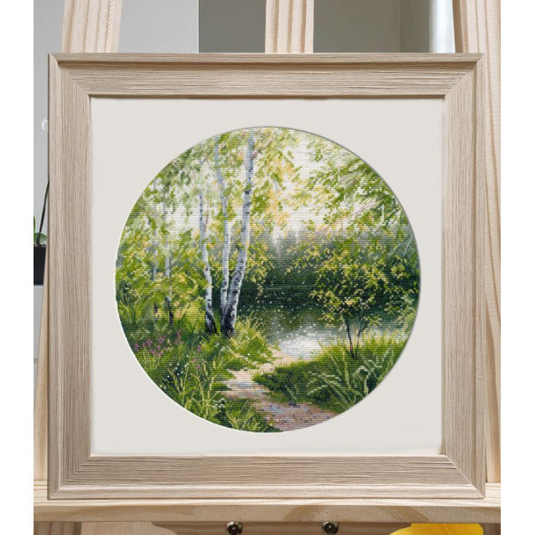 Cross stitch kit "A Hot Day" 25×25 cm S1750