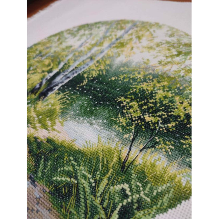 Cross stitch kit "A Hot Day" 25×25 cm S1750