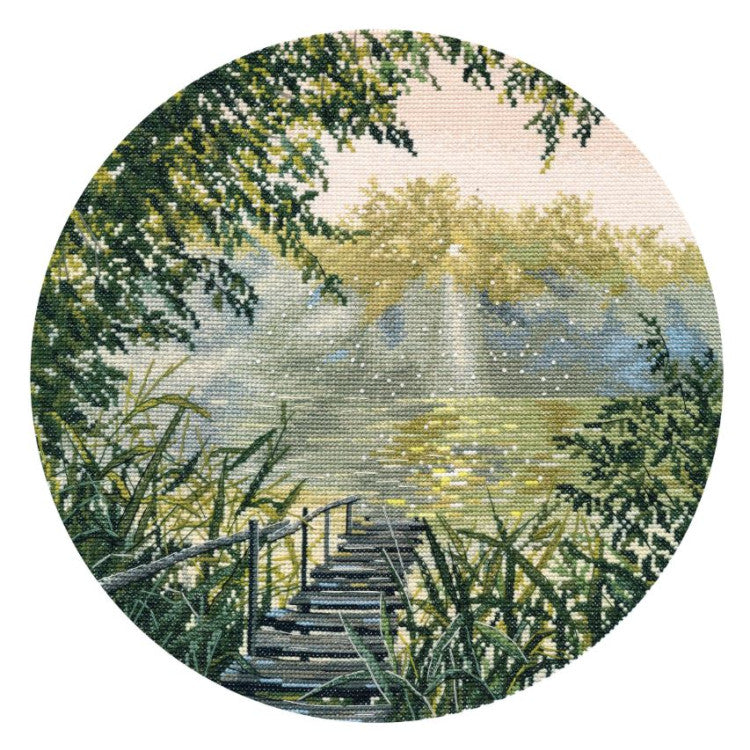 Cross stitch kit "The silence of dawn" 25×25 cm S1752