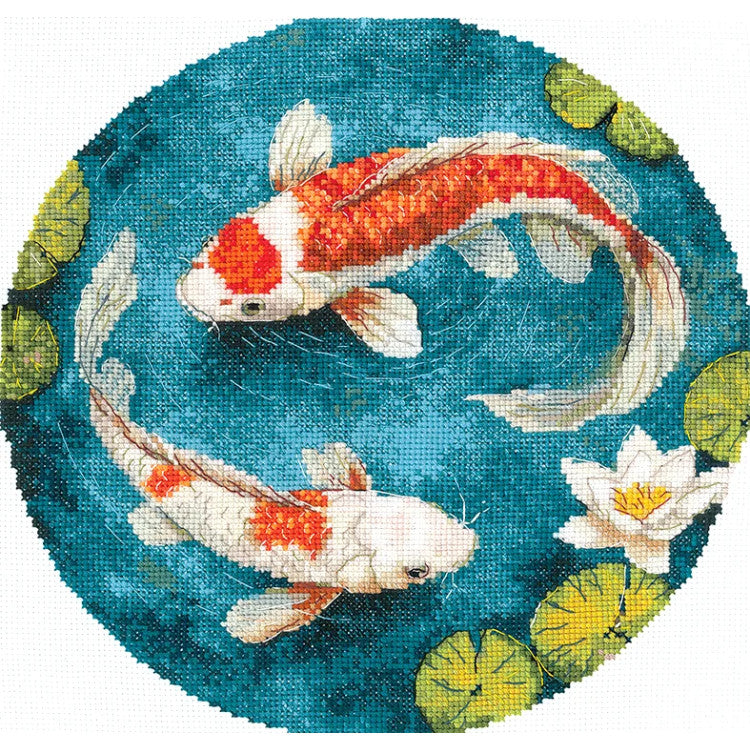"Carps" 21,5 х 20 cm SANK-71 Cross stitch kit