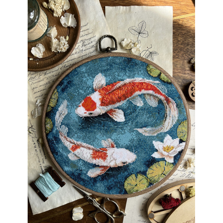 "Carps" 21,5 х 20 cm SANK-71 Cross stitch kit