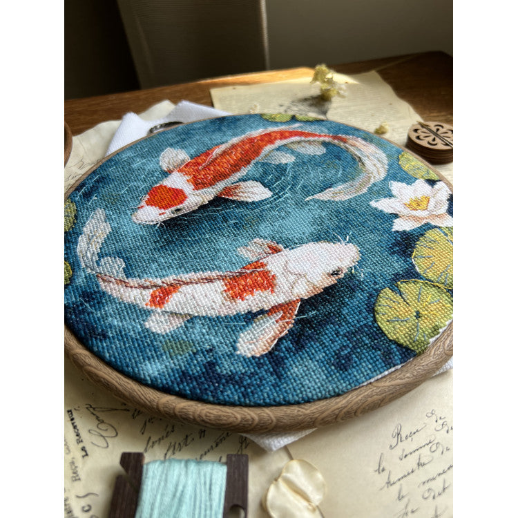 "Carps" 21,5 х 20 cm SANK-71 Cross stitch kit
