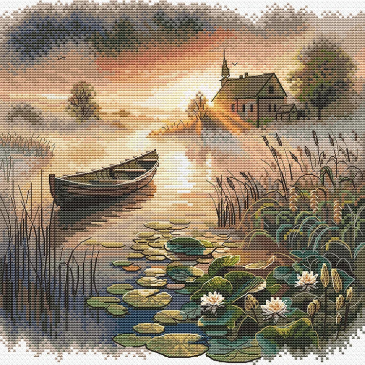 "The first rays" 21.5 х 21,5 cm SANP-73 Cross stitch kit