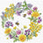 "Field wreath" 24,5х 24,5 cm SANP-77 Cross stitch kit