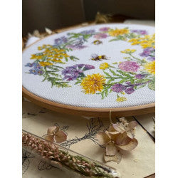 "Field wreath" 24,5х 24,5 cm SANP-77 Cross stitch kit