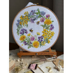 "Field wreath" 24,5х 24,5 cm SANP-77 Cross stitch kit