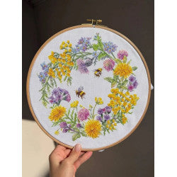 "Field wreath" 24,5х 24,5 cm SANP-77 Cross stitch kit