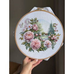 "Peony tenderness" 25 х 21 cm SANP-79 Cross stitch kit