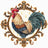 Cross stitch kit "The Magnificent Rooster" 21 х 20,5 cm SANP-81