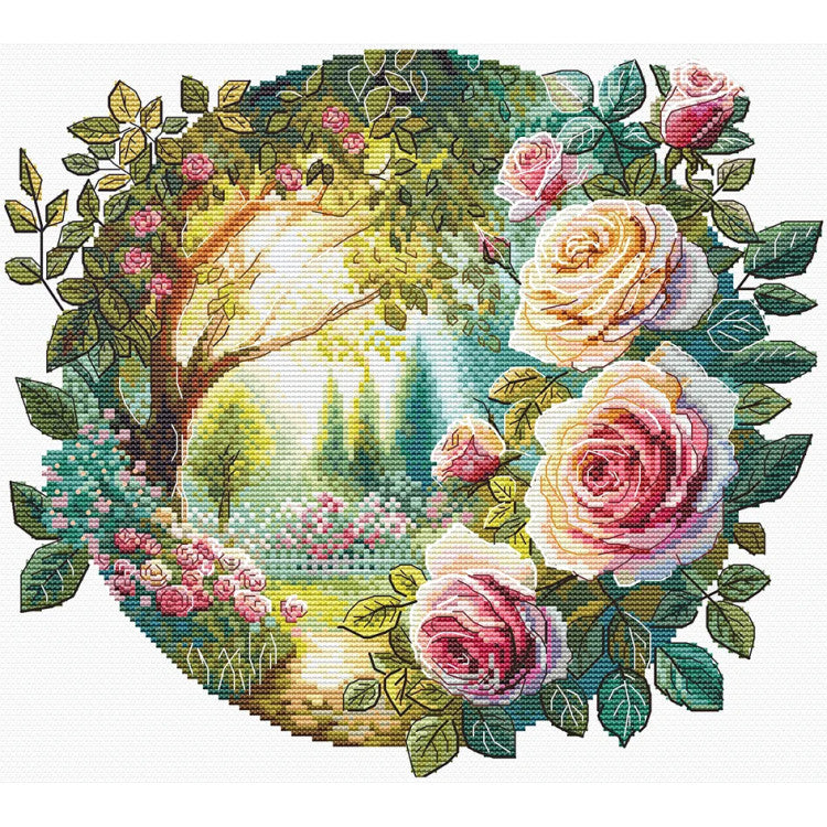 Cross stitch kit "Dream Garden" 24 x 22 cm SANS-84