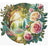 Cross stitch kit "Dream Garden" 24 x 22 cm SANS-84