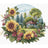 Cross stitch kit "A Sunny Day" 24 х 20.5 cm SANS-86
