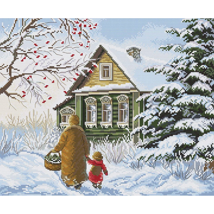 "Quiet happiness" 28,5 х 24 cm SANT-20 Cross stitch kit
