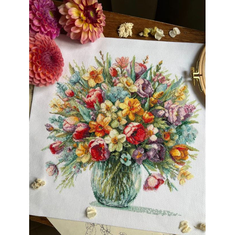 "Bright mood" 29 х 29,5 cm SANYA-04 Cross stitch kit