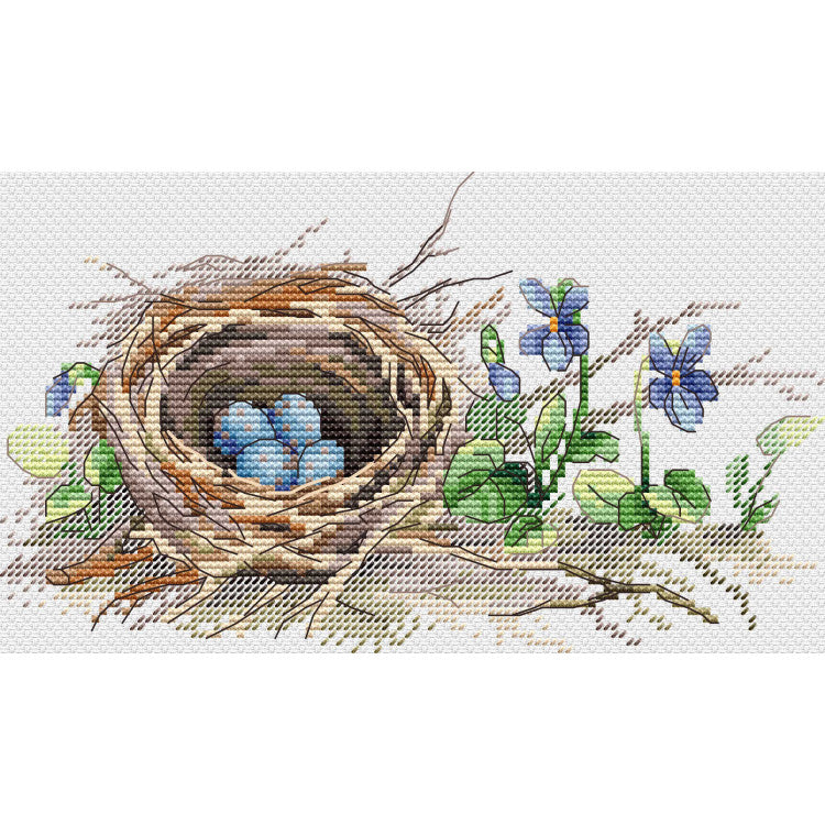 "ON THE FOREST EDGE" 12*20 CM SM-1233 CROSS STITCH KIT