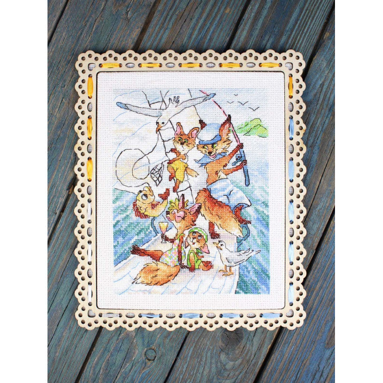 CROSS STITCH KIT "SEA TRIP" 20*16 CM SM-1248