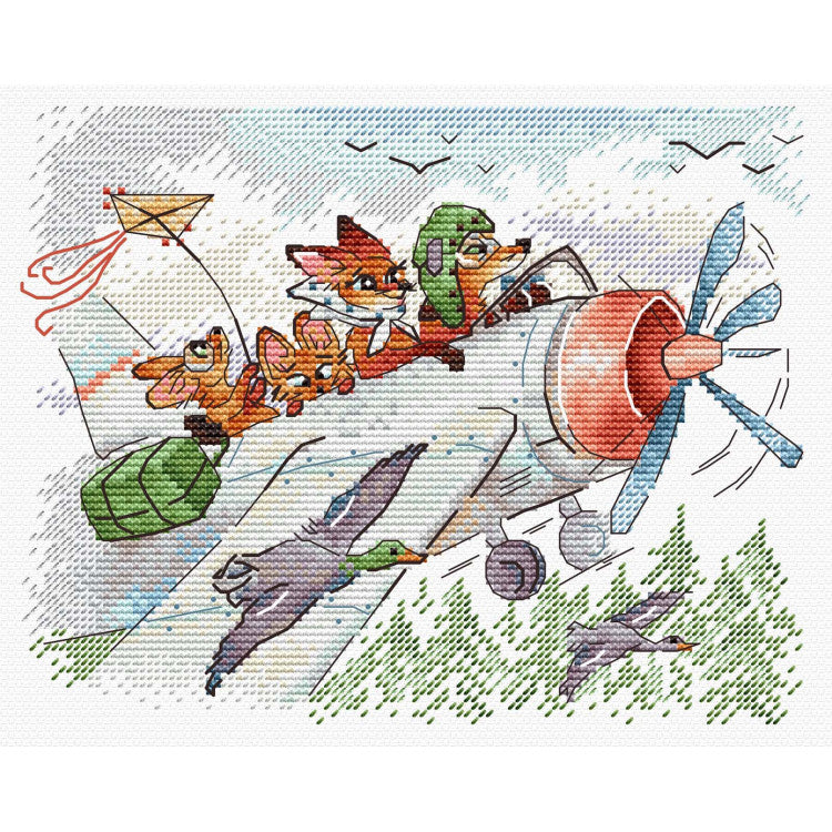 CROSS STITCH KIT "LET'S FLY SOUTH" 15*20 CM SM-1250