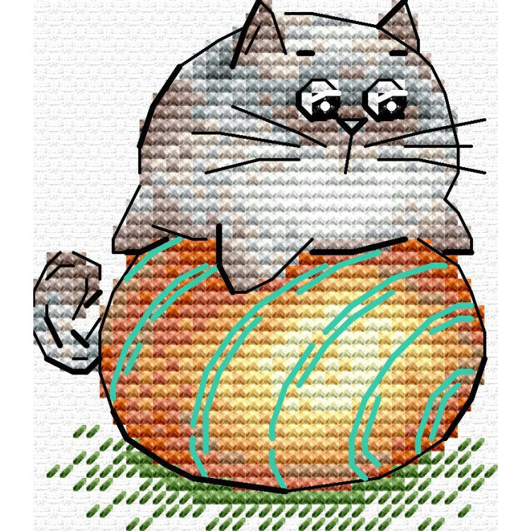 "Ball game" 7*6 cm SM-1261 Cross stitch kit