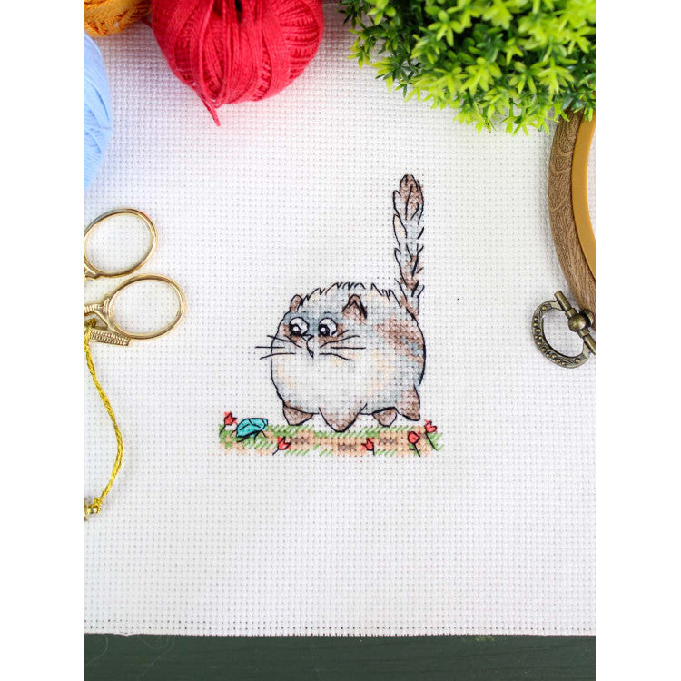 "Beware of danger!" 9*7 cm SM-1263 Cross stitch kit