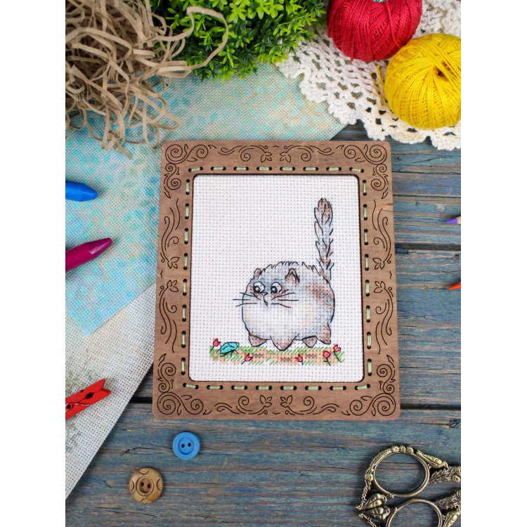 "Beware of danger!" 9*7 cm SM-1263 Cross stitch kit