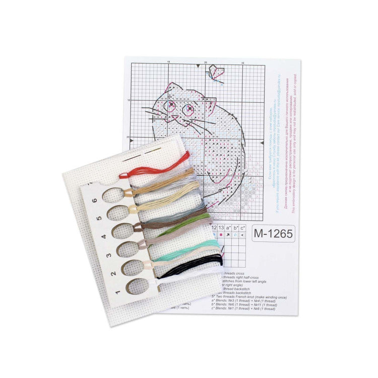 "Clever trickster" 8*7 cm SM-1265 Cross stitch kit