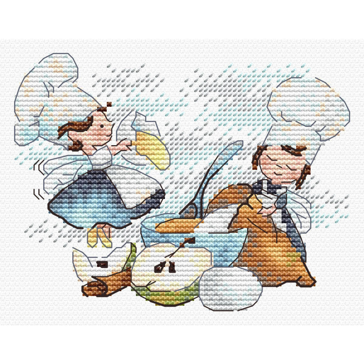 Cross stitch kit "Skilled chefs"  SM-982